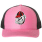 Georgia Bulldogs Vintage 3D Logo Snapback Trucker Hat- Hot Pink/ Black - Ten Gallon Hat Co.