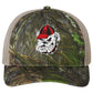 Georgia Bulldogs Vintage 3D Logo Patterned Snapback Trucker Hat- Mossy Oak Obsession/ Khaki - Ten Gallon Hat Co.