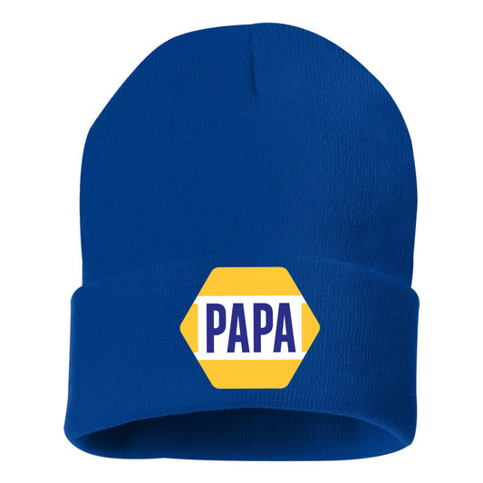 PAPA Know How 3D 12 in Knit Beanie- Royal - Ten Gallon Hat Co.