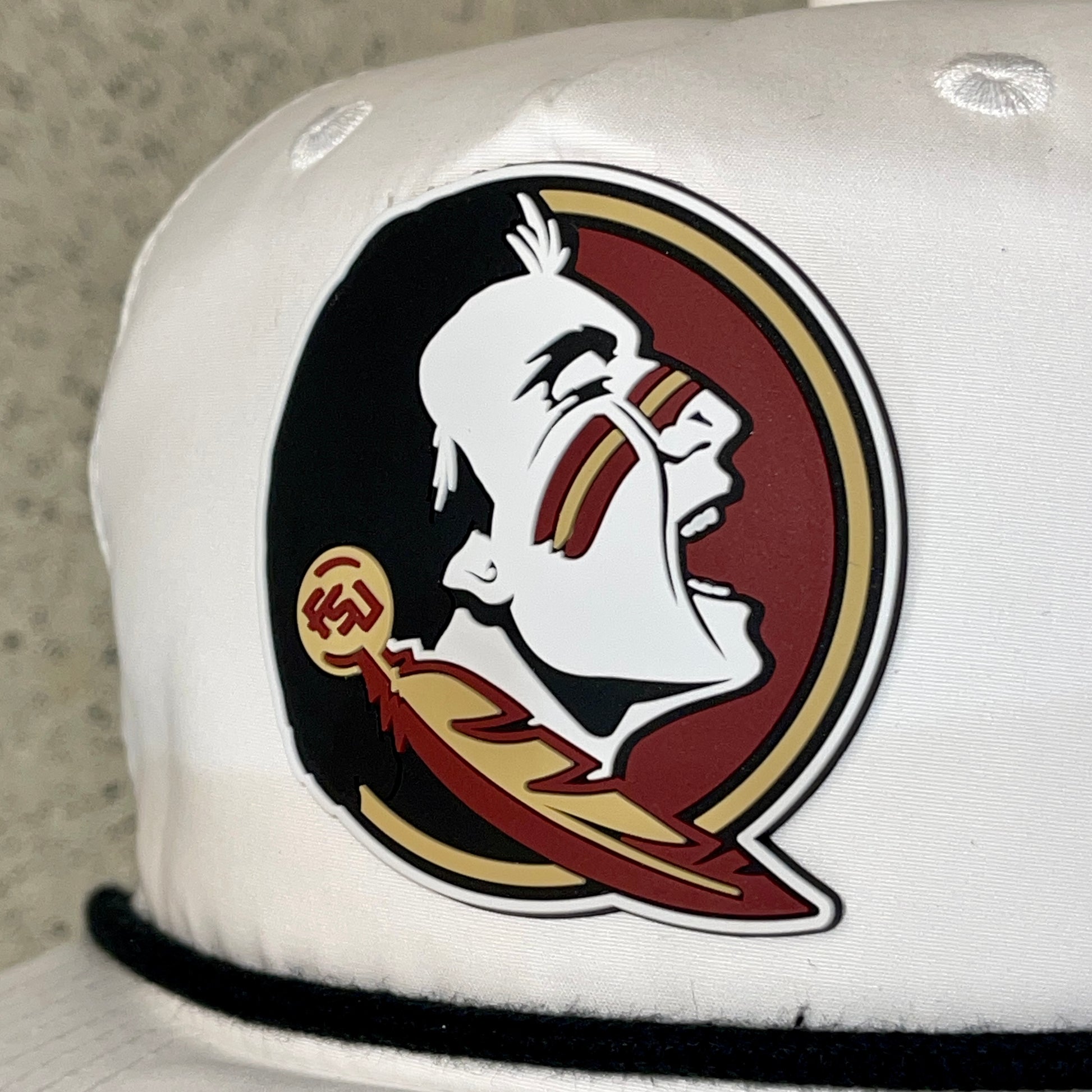 Florida State Seminoles 3D Fitted Trucker with R-Flex- Heather Grey/ White - Ten Gallon Hat Co.