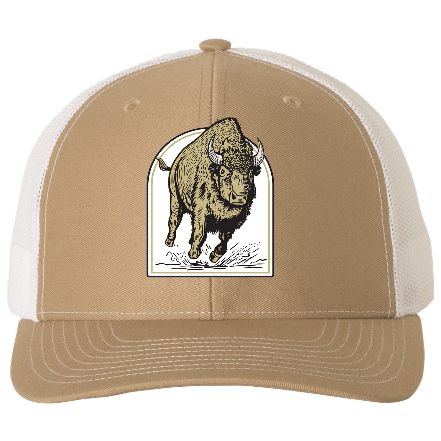 Colorado Wild Buffaloes Mascot Series 3D PVC Patch Hat- Khaki/ White - Ten Gallon Hat Co.