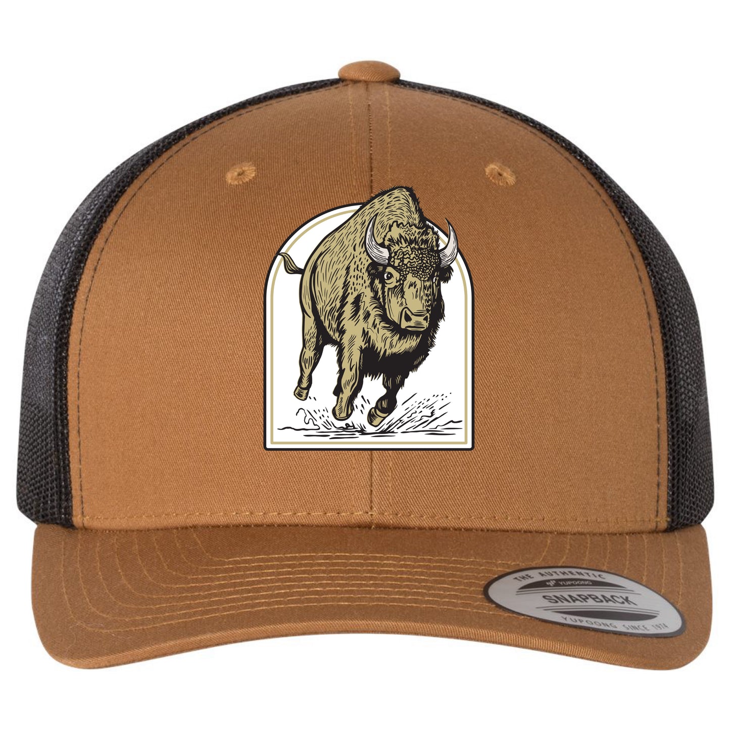 Colorado Wild Buffaloes Mascot Series YP Snapback Trucker Hat- Caramel/ Black - Ten Gallon Hat Co.