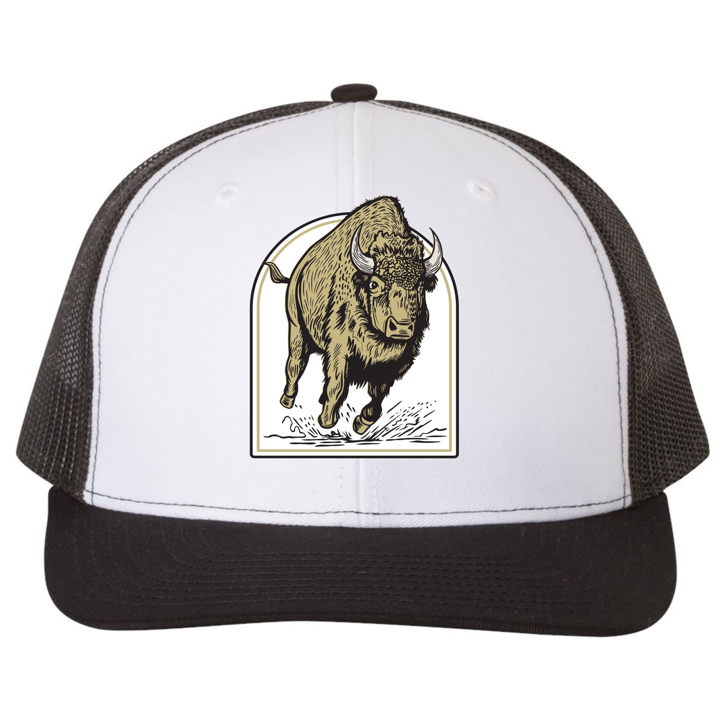 Colorado Wild Buffaloes Mascot Series 3D Snapback Trucker Hat- White/ Black - Ten Gallon Hat Co.