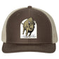 Colorado Wild Buffaloes Mascot Series 3D Patch Snapback Trucker Hat- Brown/ Khaki - Ten Gallon Hat Co.