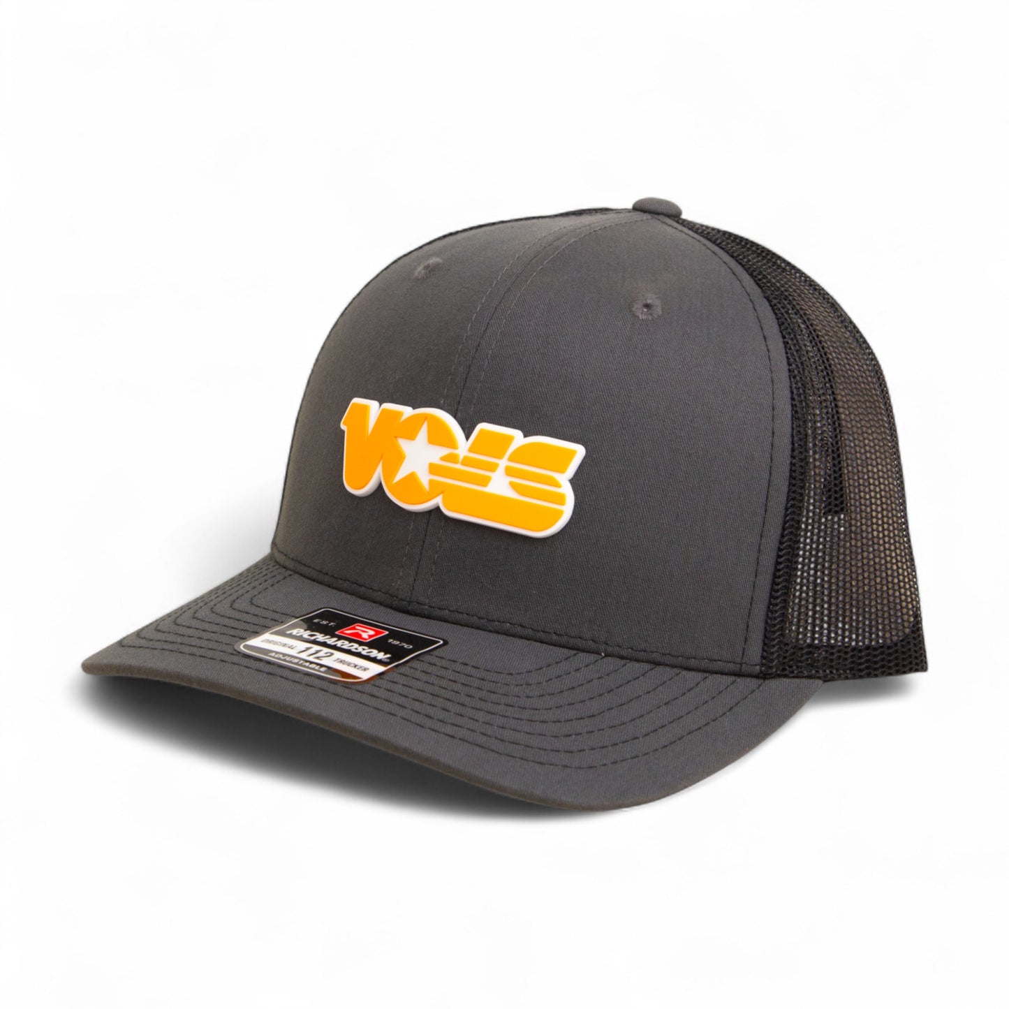 Tennessee Volunteers Retro VOLS Star Orange 3D Snapback Trucker Hat- Charcoal/ Black