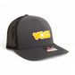 Tennessee Volunteers Retro VOLS Star Orange 3D Snapback Trucker Hat- Charcoal/ Black