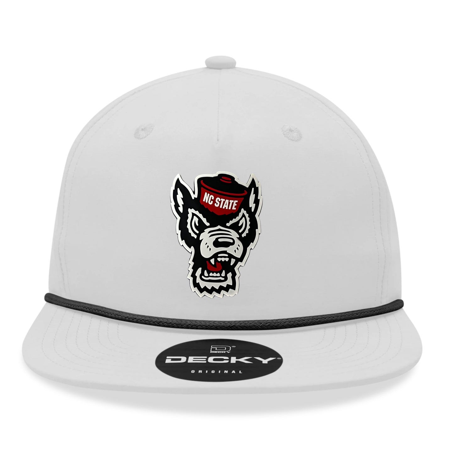 NC State Wolfpack 2024 Men's College World Series 3D Classic Rope Hat- White/ Black