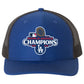 Los Angeles Dodgers 2024 World Series Champions 3D Snapback Trucker Hat- Royal/ Black