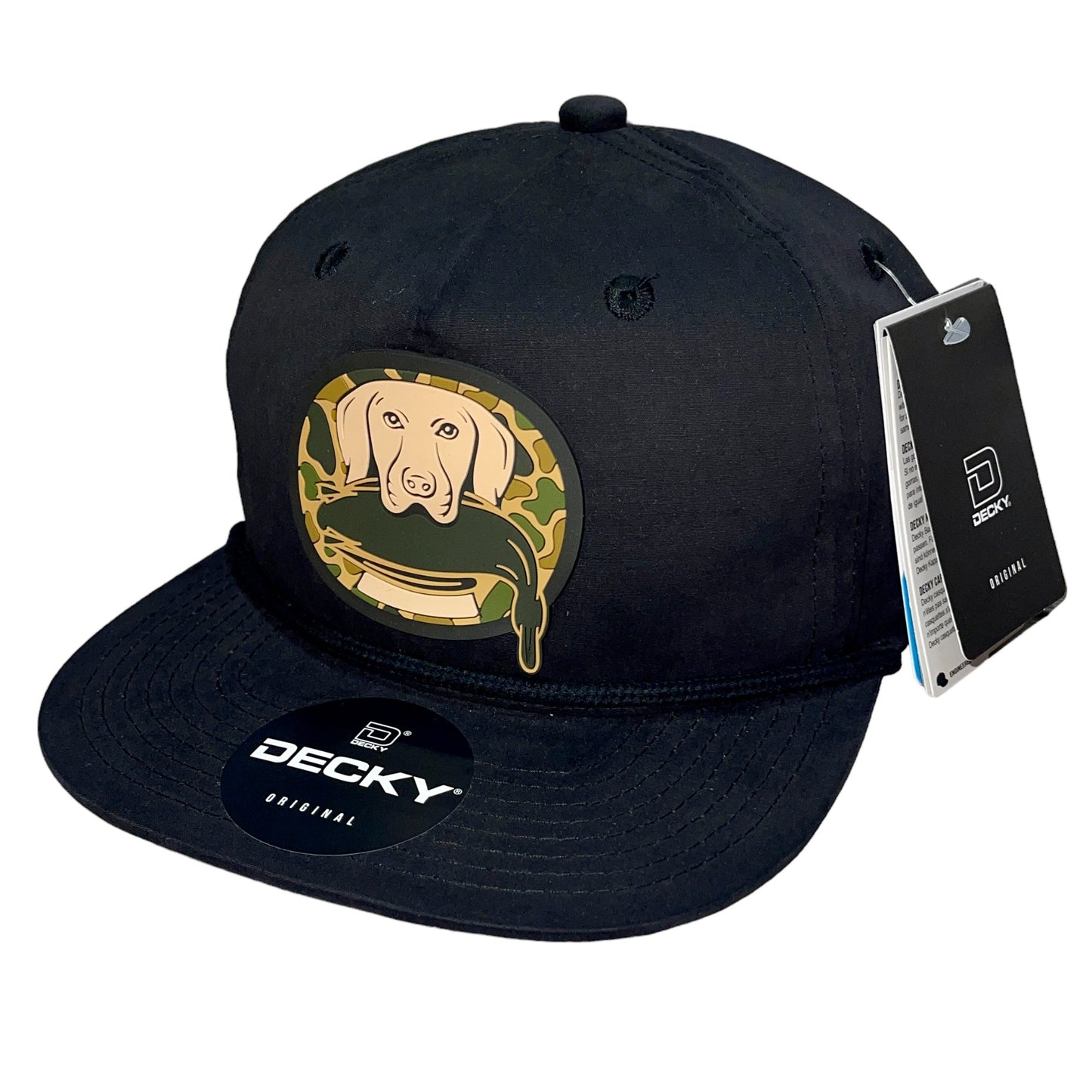 Duck Hunter Hat 3D Classic Rope Hat- Black