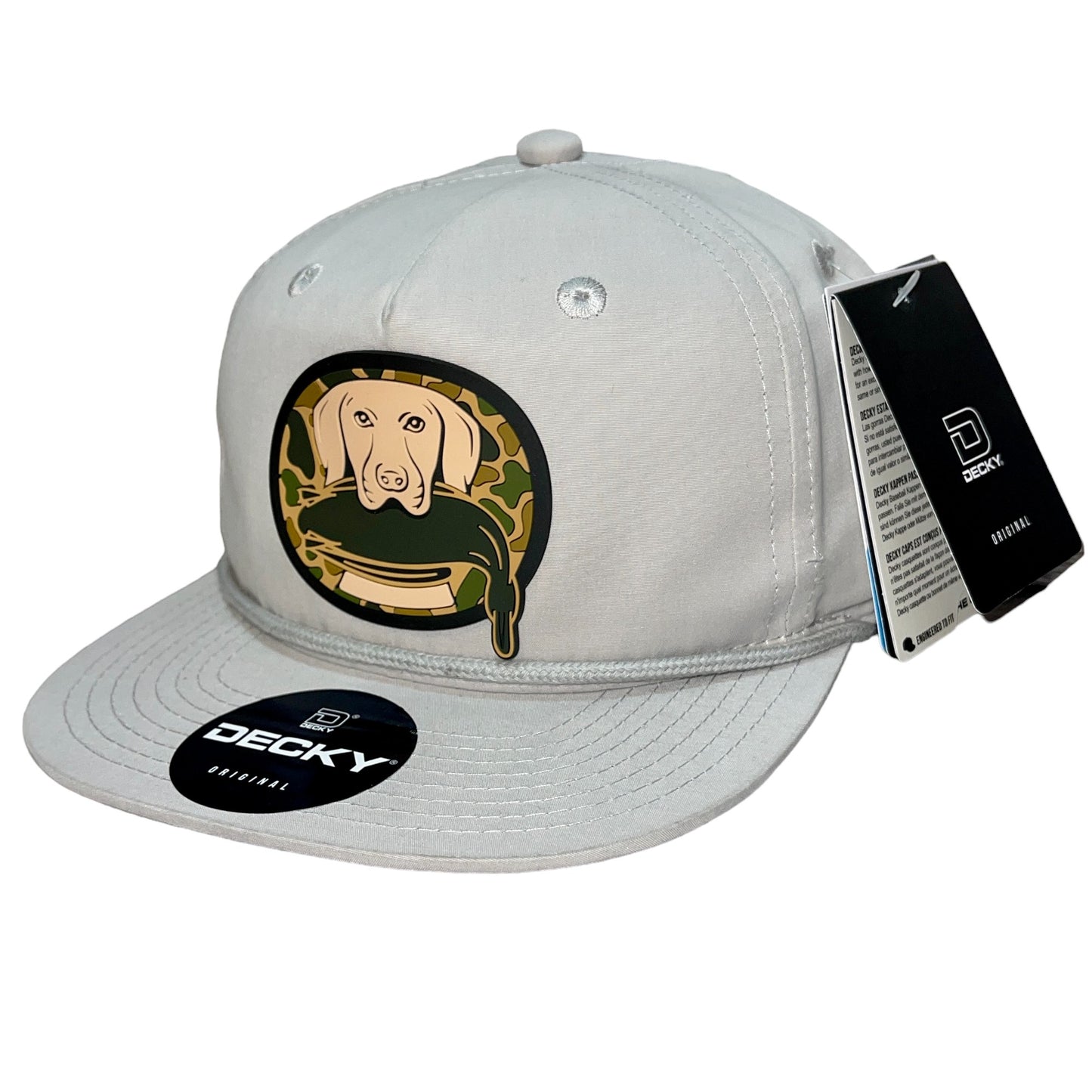 Duck Hunter Hat 3D Classic Rope Hat- Grey