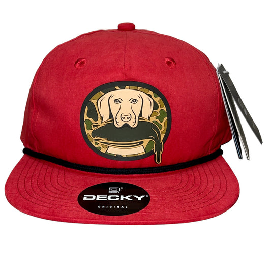 Duck Hunter Hat 3D Classic Rope Hat- Red/ Black