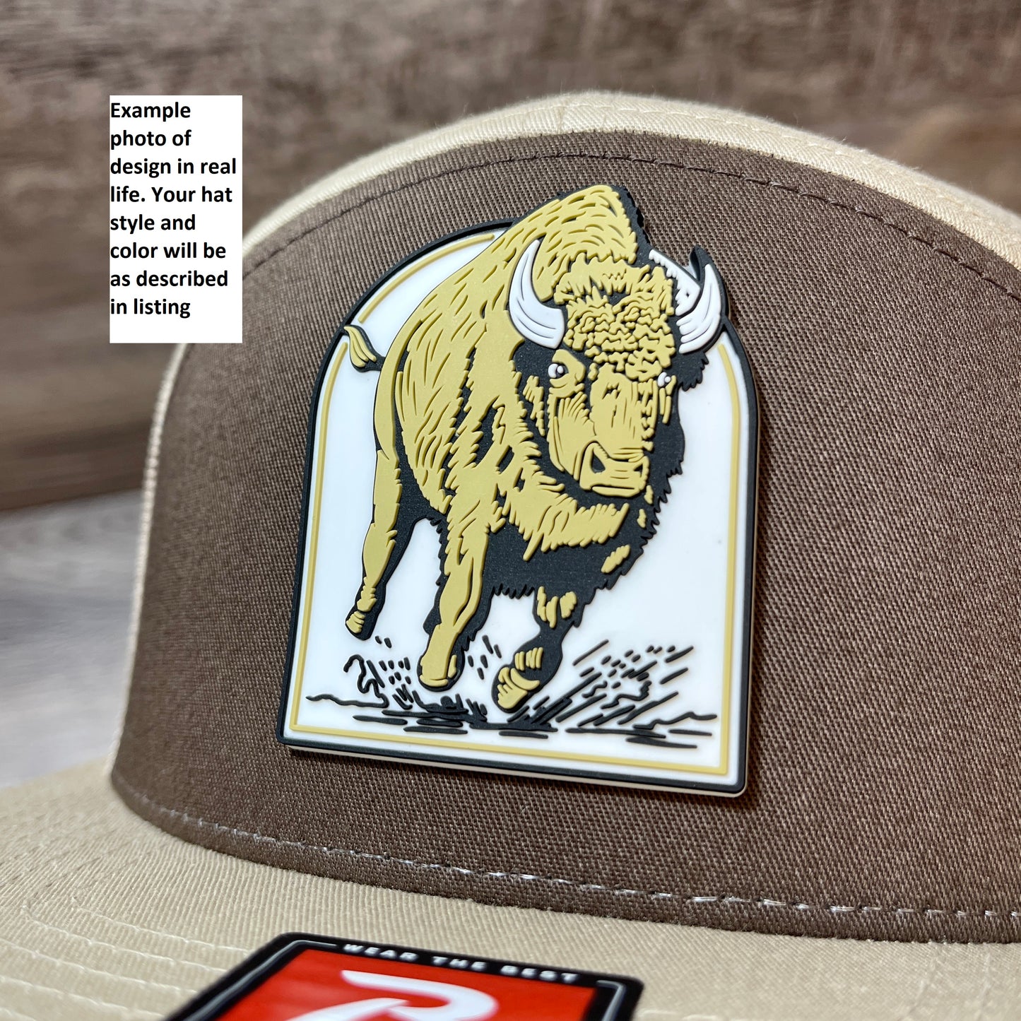 Colorado Wild Buffaloes Mascot Series 3D PVC Patch Hat- Khaki/ White - Ten Gallon Hat Co.