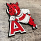 Arkansas Razorbacks- Leaning A 3D Snapback Trucker Hat- Red