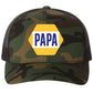 PAPA Know How 3D YP Snapback Trucker Hat- Army Camo/ Black - Ten Gallon Hat Co.