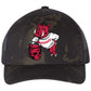Arkansas Razorbacks- Skull Crushers 3D YP Snapback Trucker Hat- Multicam Black/ Black - Ten Gallon Hat Co.