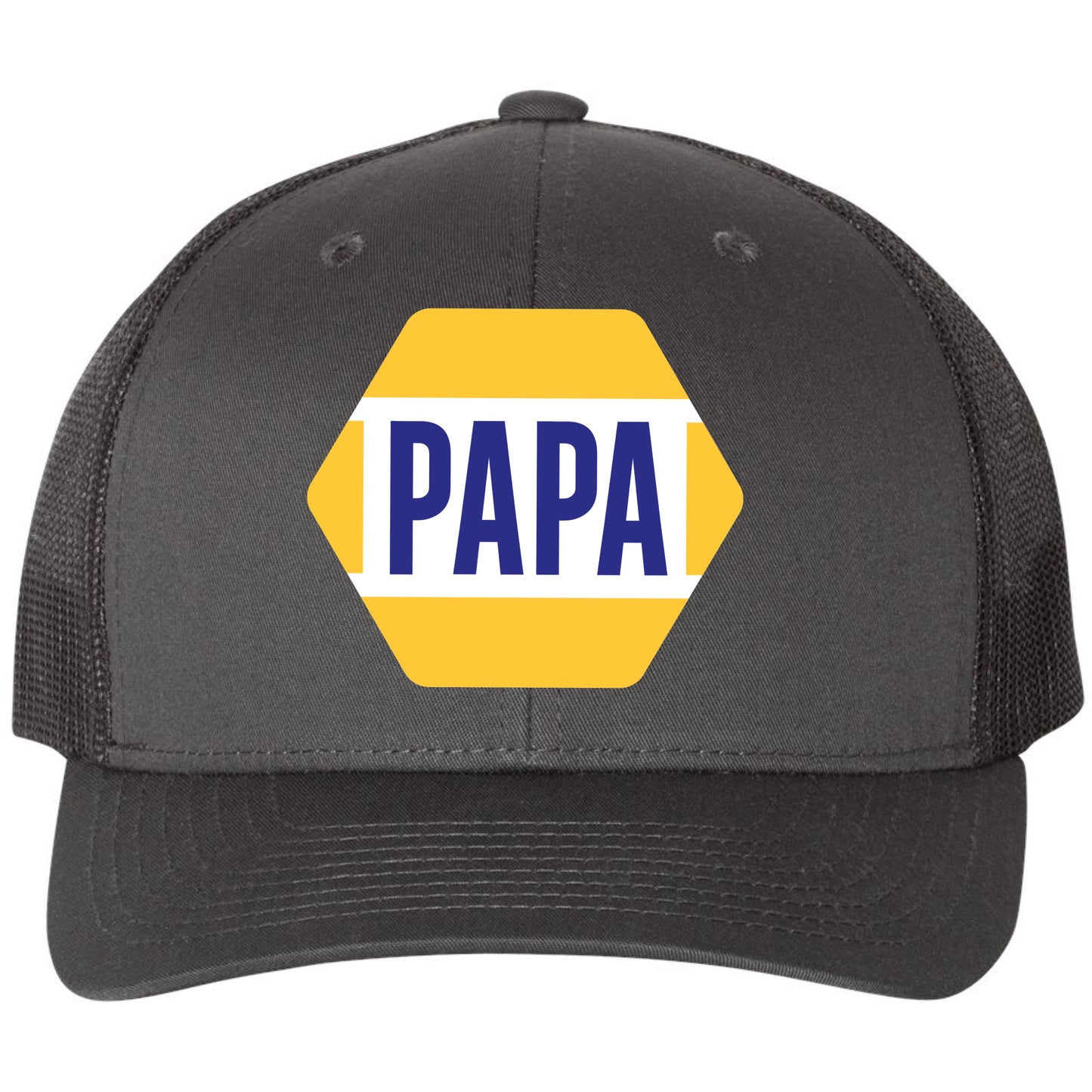 PAPA Know How 3D Snapback Trucker Hat- Charcoal/ Black - Ten Gallon Hat Co.