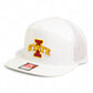 Iowa State Cyclones 3D Snapback Seven-Panel Flat Bill Trucker Hat- White