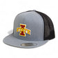 Iowa State Cyclones 3D YP Snapback Flat Bill Trucker Hat- Heather Grey/ Black
