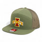 Iowa State Cyclones 3D Snapback Seven-Panel Flat Bill Trucker Hat- Loden Green