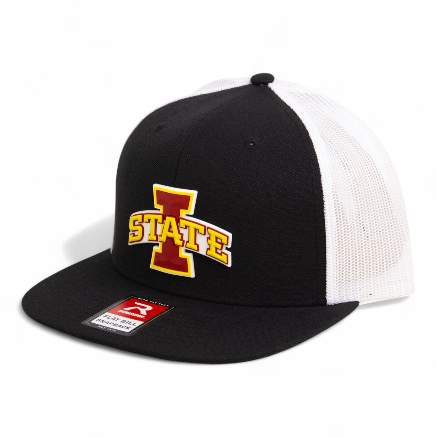 Iowa State Cyclones 3D Wool Blend Flat Bill Hat- Black/ White