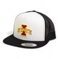 Iowa State Cyclones 3D YP Snapback Flat Bill Trucker Hat- White/ Black