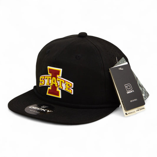 Iowa State Cyclones 3D Perforated Rope Hat- Black