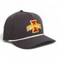Iowa State Cyclones 3D Five Panel Classic Rope Hat- Charcoal/ White