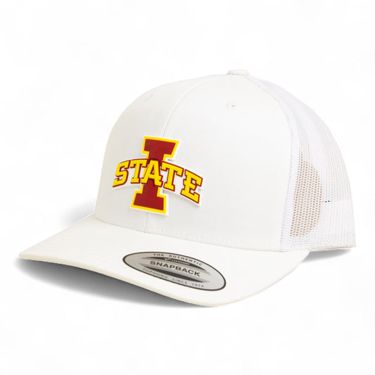 Iowa State Cyclones 3D YP Snapback Trucker Hat- White