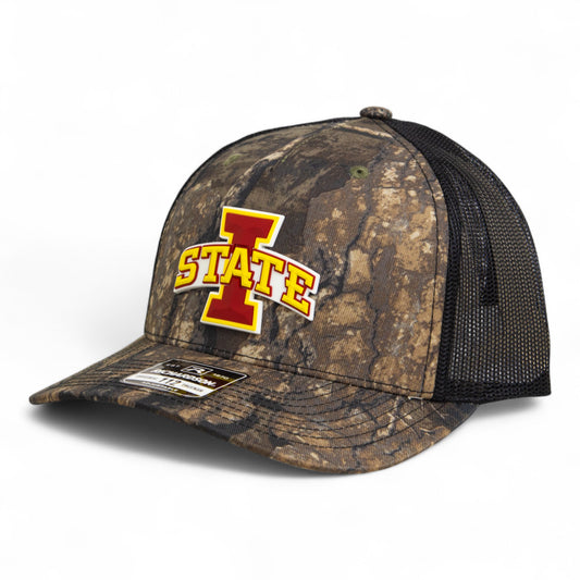 Iowa State Cyclones 3D Snapback Trucker Hat- Realtree Timber/ Black