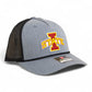 Iowa State Cyclones 3D Snapback Trucker Rope Hat- Heather Grey/ Black