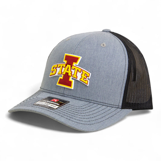 Iowa State Cyclones 3D Snapback Trucker Hat- Heather Grey/ Black