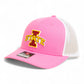Iowa State Cyclones 3D Snapback Trucker Hat- Pink/ White