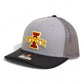 Iowa State Cyclones 3D Snapback Trucker Hat- Grey/ Charcoal/ Black