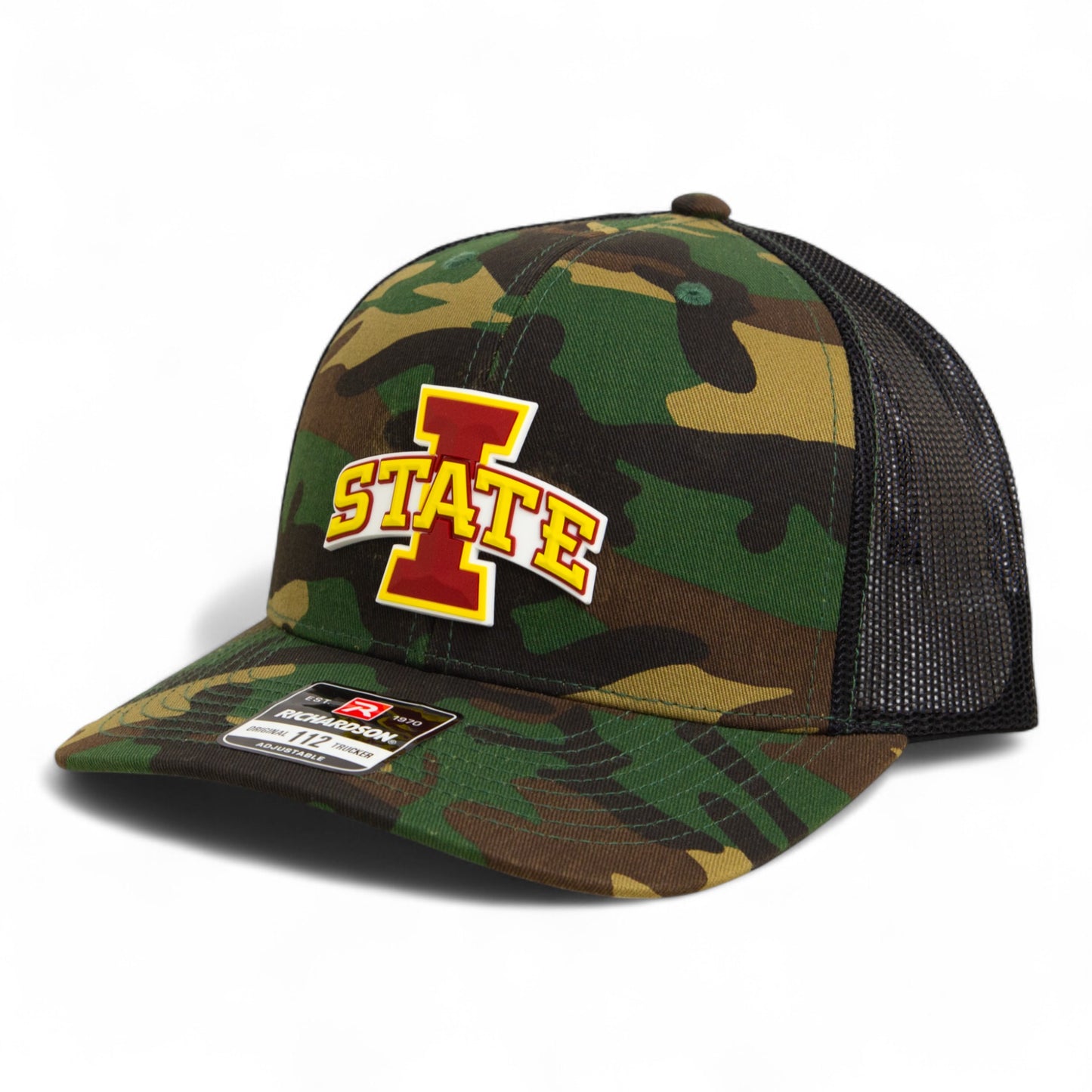 Iowa State Cyclones 3D Snapback Trucker Hat- Army Camo/ Black