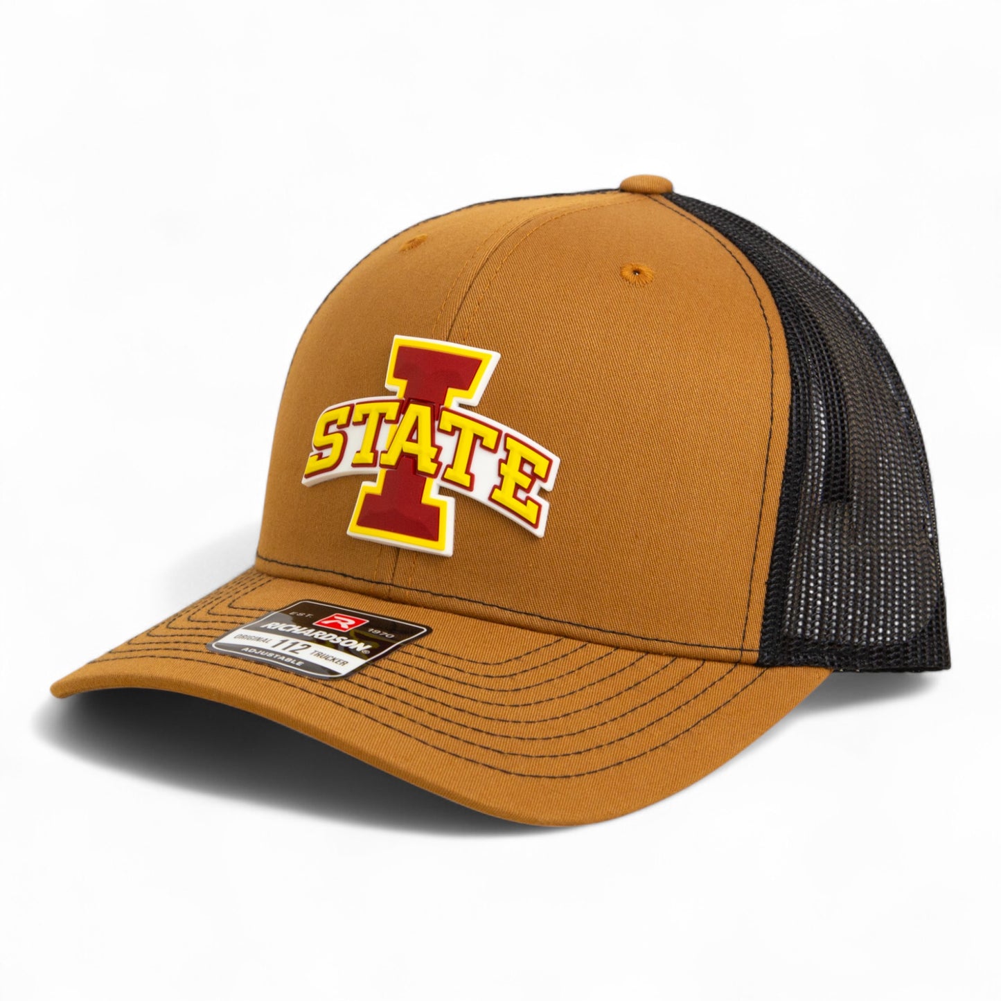 Iowa State Cyclones 3D Snapback Trucker Hat- Caramel/ Black