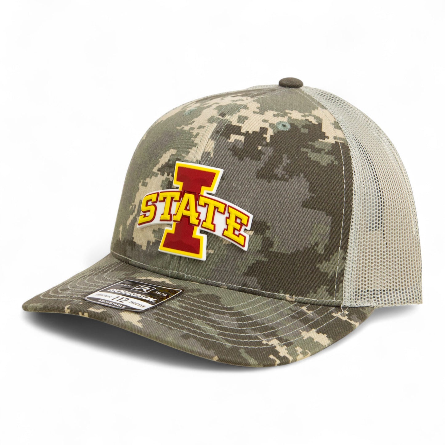Iowa State Cyclones 3D Snapback Trucker Hat- Military Digital Camo