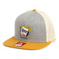 It's Miller Time Arkansas 3D Wool Blend Flat Bill Hat- Heather Grey/ Birch/ Biscuit
