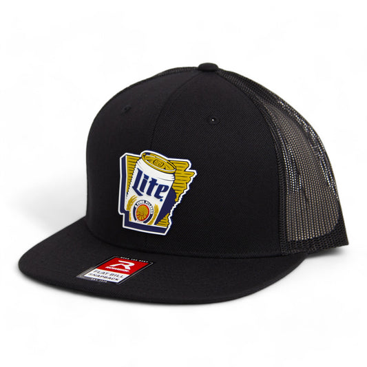 It's Miller Time Arkansas 3D Wool Blend Flat Bill Hat- Black