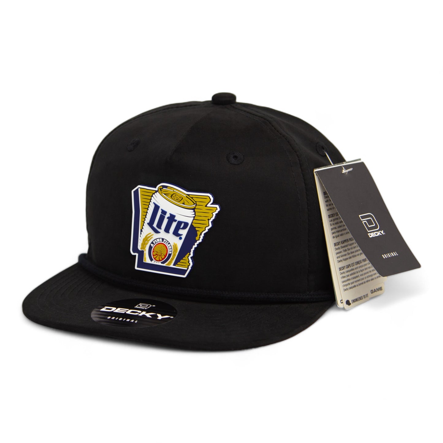 It's Miller Time Arkansas 3D Classic Rope Hat- Black