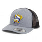 It's Miller Time Arkansas 3D YP Snapback Trucker Hat- Heather Grey/ Black