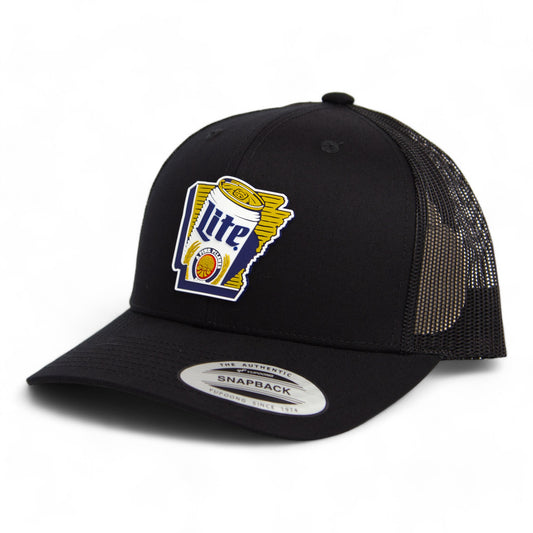 It's Miller Time Arkansas 3D YP Snapback Trucker Hat- Black
