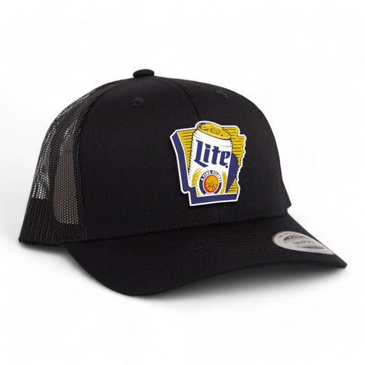 It's Miller Time Arkansas 3D YP Snapback Trucker Hat- Black