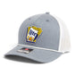 It's Miller Time Arkansas 3D Snapback Trucker Rope Hat- Heather Grey/ White