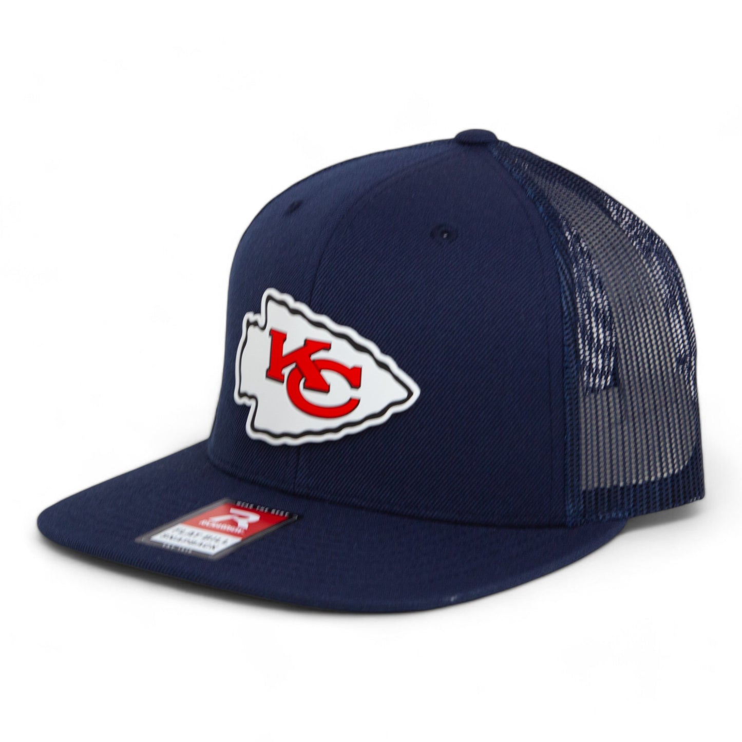 Kansas City Chiefs 3D Wool Blend Flat Bill Hat- Navy