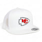 Kansas City Chiefs 3D YP Snapback Flat Bill Trucker Hat- White