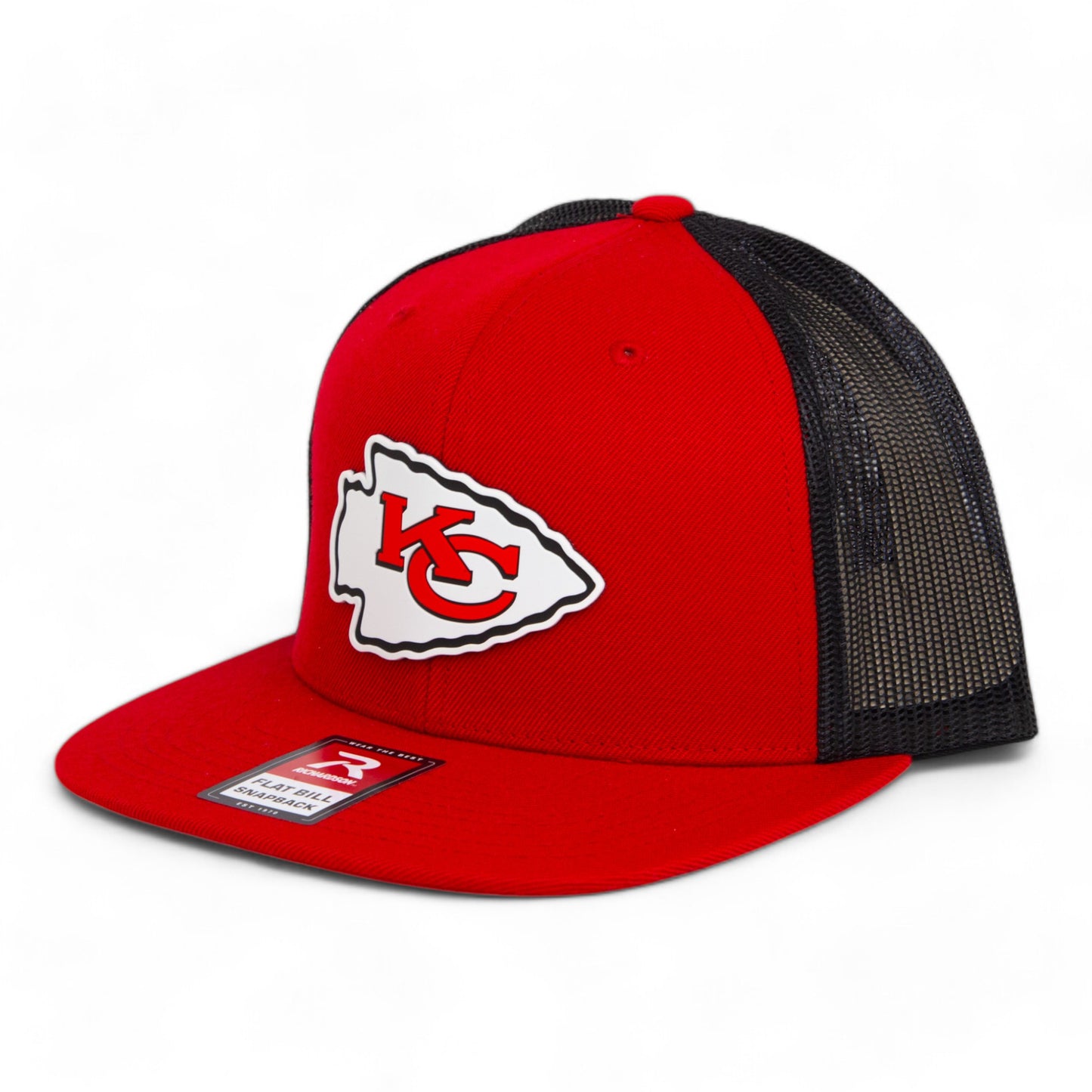 Kansas City Chiefs 3D Wool Blend Flat Bill Hat- Red/ Black