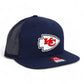 Kansas City Chiefs 3D Wool Blend Flat Bill Hat- Navy