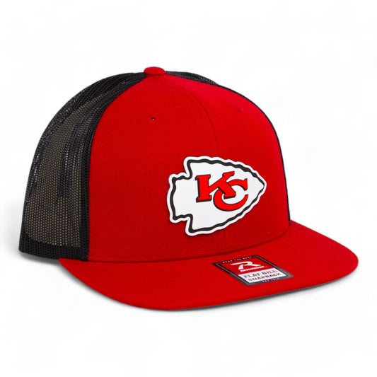 Kansas City Chiefs 3D Wool Blend Flat Bill Hat- Red/ Black