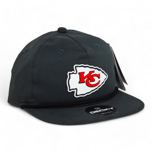 Kansas City Chiefs 3D Classic Rope Hat- Charcoal/ Black