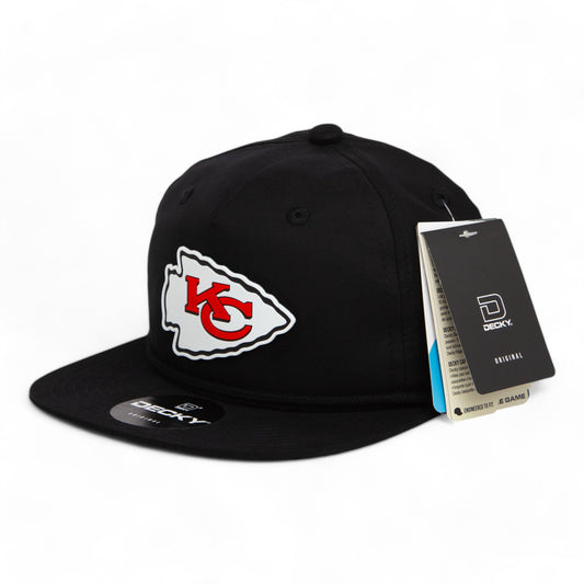 Kansas City Chiefs 3D Classic Rope Hat- Black